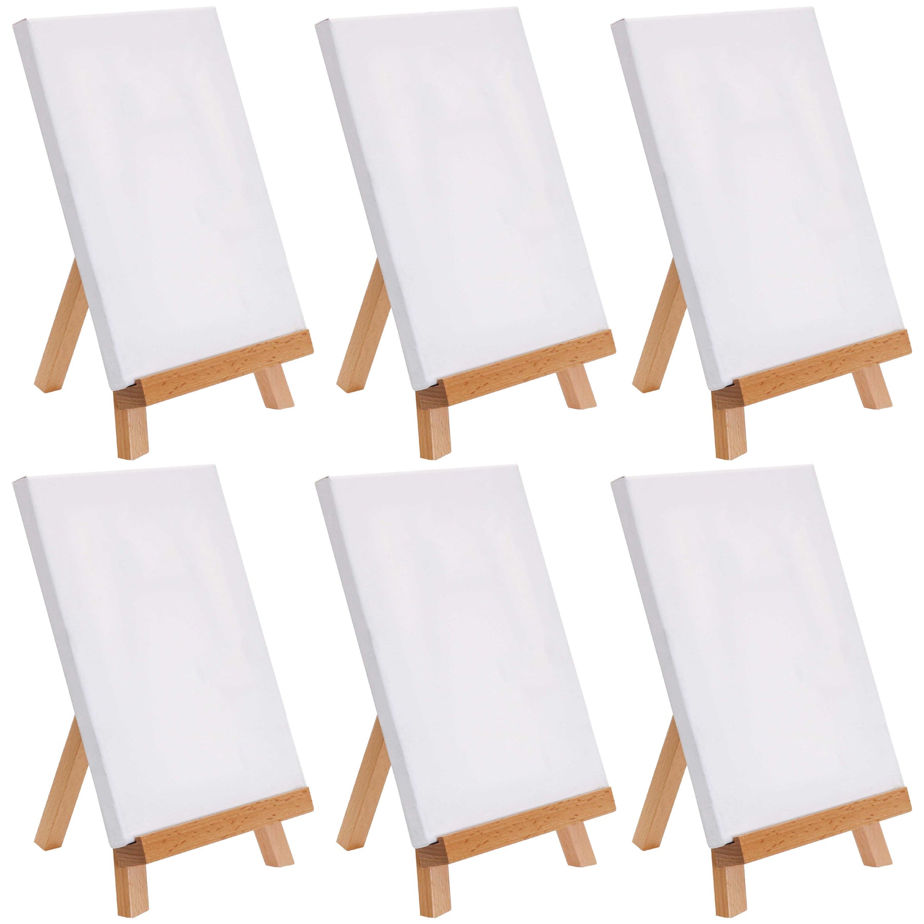 6pk 8 x 8 Stretched Canvas and 10.5 Display Stand Artist Easel Kit — TCP  Global