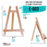 10.5" Small Tabletop Display Stand A-Frame Artist Easel - Beechwood Tripod, Kids Student Classroom School Painting Party Table Desktop Easel, Portable