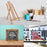 14" Medium Tabletop Display Easel - Beechwood Artist A-Frame Display Stand, Wooden Easel for Painting, Canvas Stand, (Pack of 6) Classrooms Events Photo Picture Sign Holder