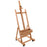 Rocker Crank Wooden Adjustable Studio Easel - Extra Large Heavy Duty H-Frame, Mast to 132", Canvas to 81", Artist Storage Tray, Drawers - Beechwood