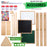 Children's 3-Sided Art Activity Easel with 3 Magnetic Stations, Chalkboard, Blackboard, Dry Erase White Board, Paper Roll, Paint Cups Shelf - Painting