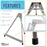 15" High Aluminum Tabletop Display Easel (Pack of 4) - Collapsible Folding Frame, Portable Artist Tripod Stand - Holds Canvas, Paintings, Signs