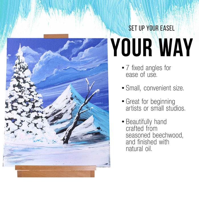 Venice Heavy Duty H-Frame Tabletop Easel - Artist Studio Desktop Drawing Table, Portable Drafting Table, Adjustable Art Board, Tabletop Easel for Painting, Holds Up to 23" Canvas
