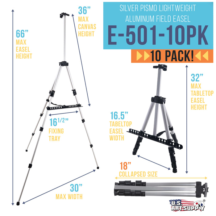 Artist Easel Stand, Metal Tripod Adjustable Easel For Painting