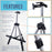 U.S. Art Supply 66" Silver Metal Tripod Easel Display (4 Pack) - Adjustable 18"- 5.5', Holds 36" Canvas - Floor/Tabletop Easel Stand, For Sign Display, Painting, Poster Board, Canvas - Portable Bag