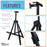 66" Sturdy Aluminum Tripod Artist Field and Display Easel Stand (Pack of 10)- Adjustable Height 20" to 5.5 Feet, Holds Up To 32" Canvas, Floor Tabletop Display