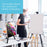 U.S. Art Supply 66" Black Metal Tripod Easel Display (10 Pack) - Adjustable 20"- 5.5', Holds 32" Canvas - Floor/Tabletop Easel Stand, For Sign Display, Painting, Poster Board, Canvas - Portable Bag