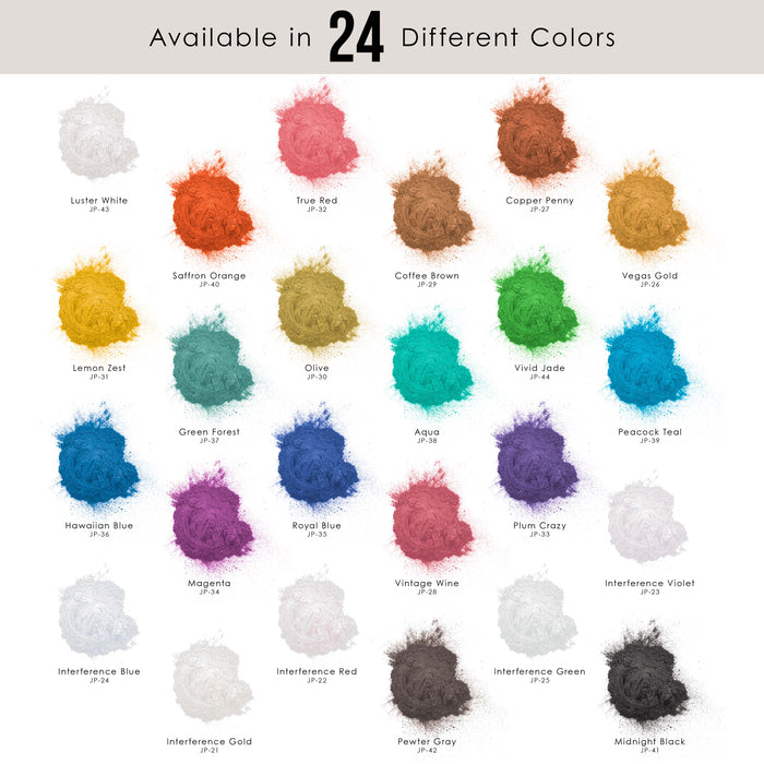 Jewelescent Mica Pearl Pigment Powder, Interference Red 3.5 oz (100g) Pouch - Cosmetic Grade, Epoxy Resin Color Pigment, Mica Powder for Resin, Soap, Slime, Candle Dye, Art, Crafts