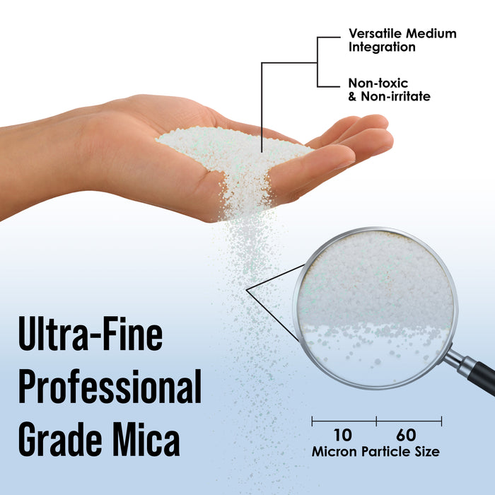 Jewelescent Mica Pearl Pigment Powder, Interference Green 3.5 oz (100g) Pouch - Cosmetic Grade, Epoxy Resin Color Pigment, Mica Powder for Resin, Soap, Slime, Candle Dye, Art, Crafts