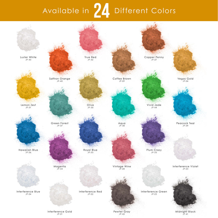 Jewelescent Mica Pearl Pigment Powder, Interference Gold 3.5 oz (100g) Pouch - Cosmetic Grade, Epoxy Resin Color Pigment, Mica Powder for Resin, Soap, Slime, Candle Dye, Art, Crafts