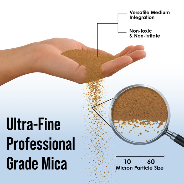 Jewelescent Mica Pearl Pigment Powder, Interference Coffee Brown 3.5 oz (100g) Pouch - Cosmetic Grade, Epoxy Resin Color Pigment, Mica Powder for Resin, Soap, Slime, Candle Dye, Art