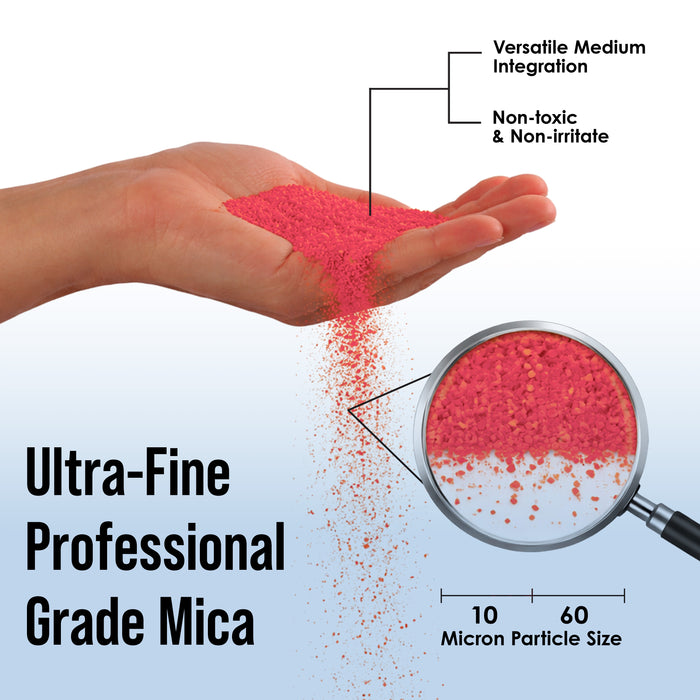 Jewelescent Mica Pearl Pigment Powder, True Red 3.5 oz (100g) Pouch - Cosmetic Grade, Epoxy Resin Color Pigment, Mica Powder for Resin, Soap, Slime, Candle Dye, Art, Crafts