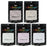 Jewelescent Mica Pearl Pigment Powder Kit, 5 Interference Colors, 3.5 oz (100g) Pouches - Cosmetic Grade, Epoxy Resin Color Pigment, Mica Powder for Resin, Soap, Slime, Candle Dye, Art