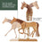 U.S. Art Supply Wooden Horse Artist Drawing Manikin Articulated Mannequin (12" Horse)