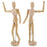 U.S. Art Supply 12" Wooden Male Manikin Posable Figure for Drawing (2 Pack) - Articulated Mannequin with Base and Flexible Body for Drawing The Human Figure