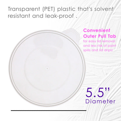 Pouring Masters 12-Pack Mixing Cup Lids for 40 Oz (1200ml) Graduated Plastic Measuring Cup Lids - Storage Seal Top for Pouring Masters Automotive Paint Mixing Cups, Epoxy Resin, Art Supplies