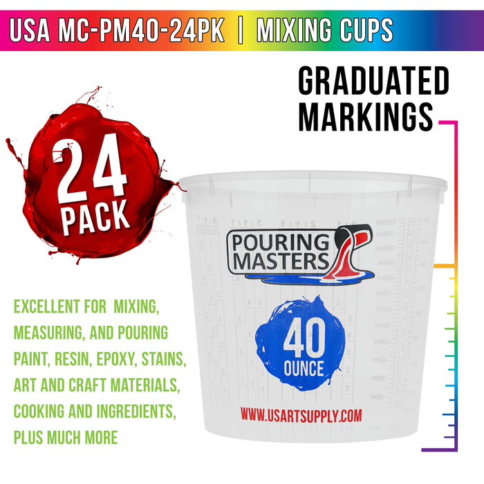 TCP Global Premium Paint Mixing Essentials Kit. Comes with 12 Mixing Cups