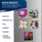 Mini Magnetic Canvas Panels, 24 Pack, 2.5x2.5 Inch, Primed 8 Ounce Heavyweight Cotton, Small Canvases for Painting Acrylic and Watercolor, White Square Flat Canvas Boards