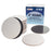 Mini Magnetic Canvas Panels, 24 Pack, 4 Inch Round, Primed 8 Ounce Heavyweight Cotton, Small Canvases for Painting Acrylic and Watercolor, White Square Flat Canvas Boards