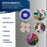 Mini Magnetic Canvas Panels, 24 Pack, 4 Inch Round, Primed 8 Ounce Heavyweight Cotton, Small Canvases for Painting Acrylic and Watercolor, White Square Flat Canvas Boards