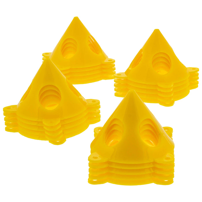 Yellow Cone Canvas and Cabinet Door Risers - Acrylic and Epoxy Pouring Paint Canvas Support Stands (Pack of 20)