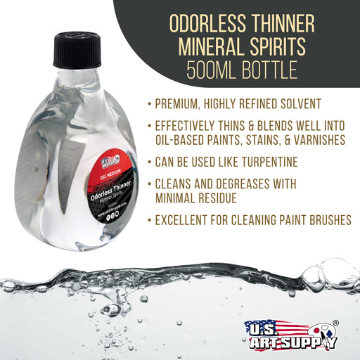 Odorless Mineral Spirits Thinner, 500ml Container