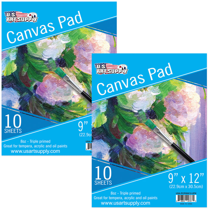 9 In. X 12 In. Canvas Paper Pad (Pack Of 2) — TCP Global