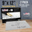 Calligraphy Practice Paper Pad (2 Pack) - 9" x 12", 19lb Bond (70gsm), Pad of 50 Sheets (100 Total) with Printed Slanted Grid - Calligraphy Practice Book for Beginners