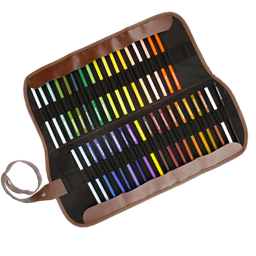 72 Slot Pencil Canvas Folding Roll-Up Pencil Holder - Size: 19.3" x 15.3"