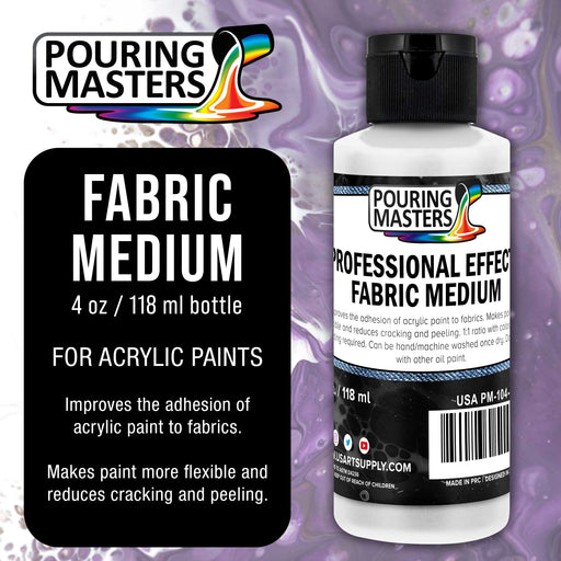 Pouring Masters Professional Effects Fabric Medium - 4 Ounce