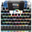 48 Color Ready to Pour Acrylic Pouring Paint Set - Premium Pre-Mixed High Flow 2-Ounce Bottles - for Canvas, Wood, Paper, Crafts, Tile, Rocks and More