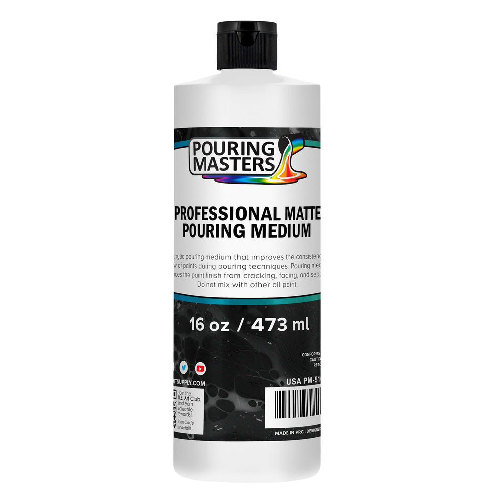 Pouring Masters Professional Matte Pouring Medium - 16 Ounce