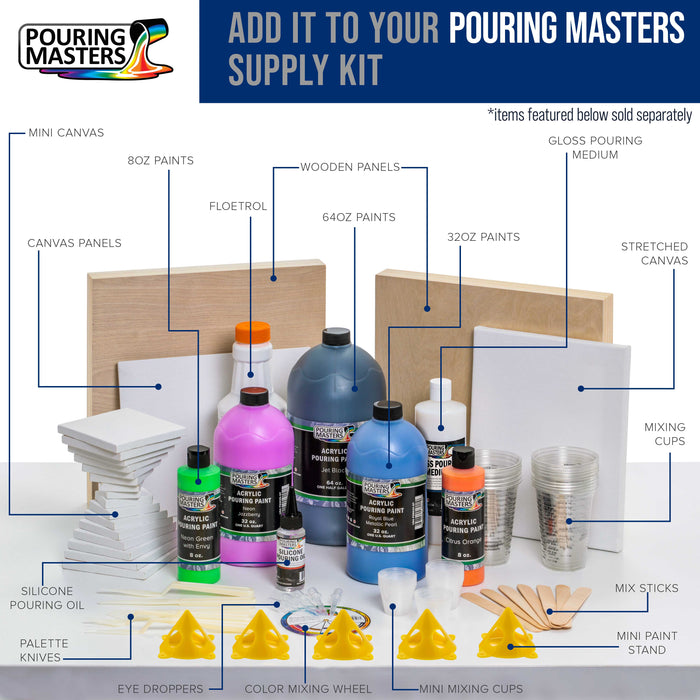 Pouring Masters Professional Acrylic Pearlescent Mixing Effects Medium - 32-Ounce