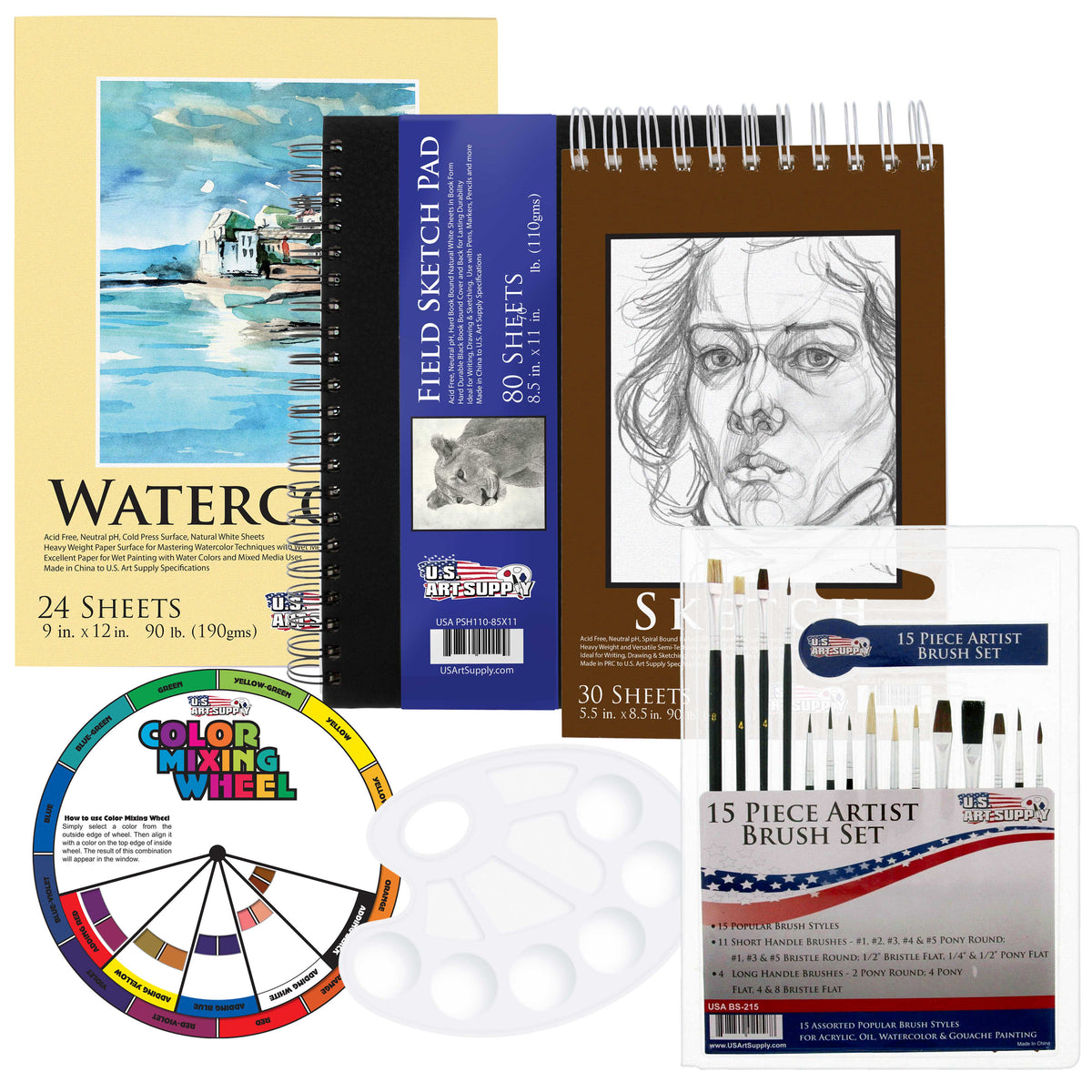 84pc Art Creativity Set, Sketch Pads, Painting, Watercolors, Pencils — TCP  Global