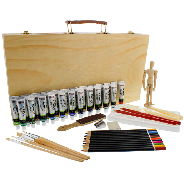171 Piece Deluxe Acrylic Painting & Sketch Drawing Set — TCP Global