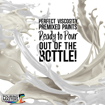 Pouring Masters Titanium White Ready to Pour Acrylic Pouring Paint - Premium 64-Ounce Pre-Mixed Fluid Acrylic Paint - Fluid Art Supplies for Canvas, Wood, Paper, Tile & Rocks