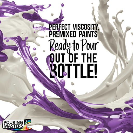 Grape Jelly Acrylic Ready to Pour Pouring Paint Premium 8-Ounce Pre-Mixed Water-Based - for Canvas, Wood, Paper, Crafts, Tile, Rocks and More