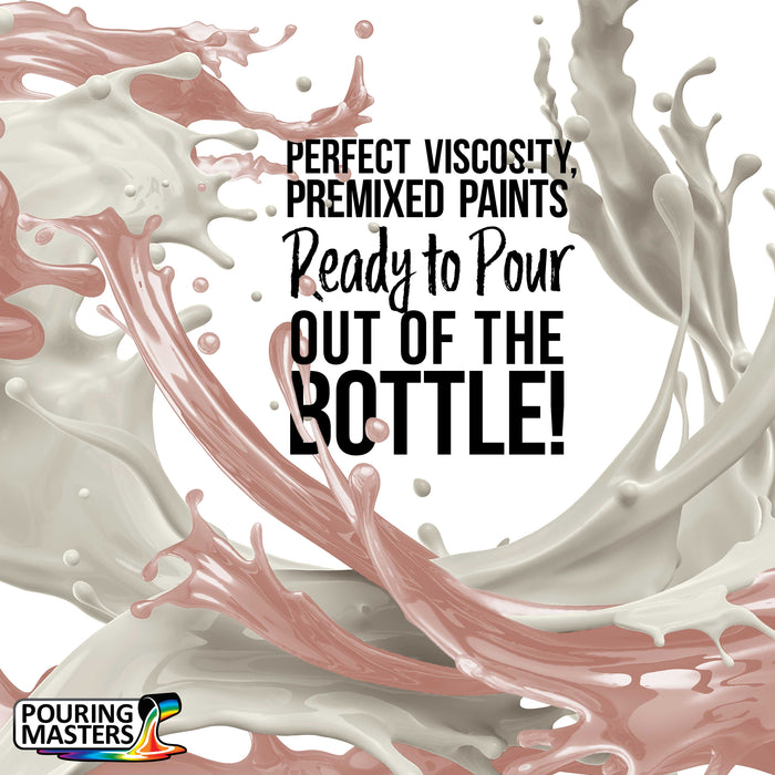 Pouring Masters Ballet Slipper Ready to Pour Acrylic Pouring Paint - Premium 8-Ounce Pre-Mixed Fluid Acrylic Paint - Fluid Art Supplies for Canvas, Wood, Paper, Tile & Rocks