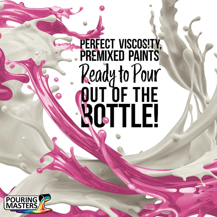 Wild Rose Magenta Acrylic Ready to Pour Pouring Paint Premium 32-Ounce Pre-Mixed Water-Based - for Canvas, Wood, Paper, Crafts, Tile, Rocks and More