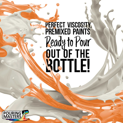 Mango Acrylic Ready to Pour Pouring Paint Premium 64-Ounce Pre-Mixed Water-Based - for Canvas, Wood, Paper, Crafts, Tile, Rocks and More