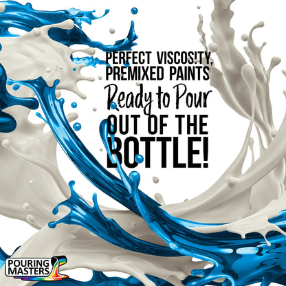 Pouring Masters Navy Blue Ready to Pour Acrylic Pouring Paint - Premium 8-Ounce Pre-Mixed Fluid Acrylic Paint - Fluid Art Supplies for Canvas, Wood, Paper, Tile & Rocks