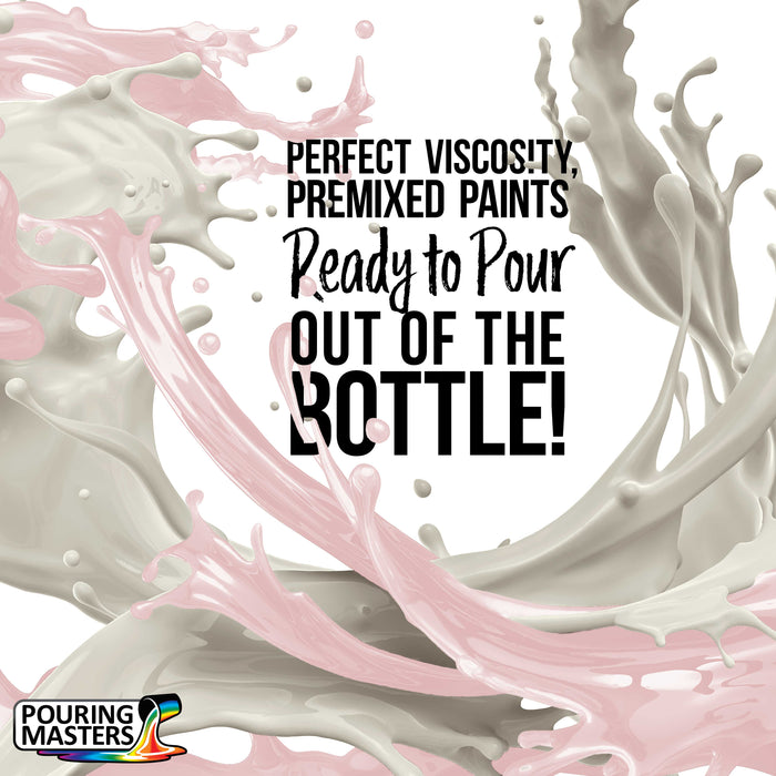 Cotton Candy Pink Acrylic Ready to Pour Pouring Paint Premium 64-Ounce Pre-Mixed Water-Based - for Canvas, Wood, Paper, Crafts, Tile, Rocks and More