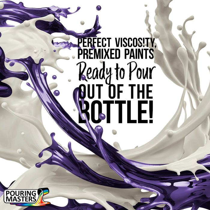 Royal Purple Acrylic Ready to Pour Pouring Paint Premium 32-Ounce Pre-Mixed Water-Based - for Canvas, Wood, Paper, Crafts, Tile, Rocks and More