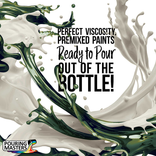 Pouring Masters Ivy Green/Blue Iridescent Special Effects Acrylic Pouring Paint - Premium 8-Ounce Pre-Mixed Fluid Acrylic Paint - Fluid Art Supplies for Canvas, Wood, Paper, Tile & Rocks
