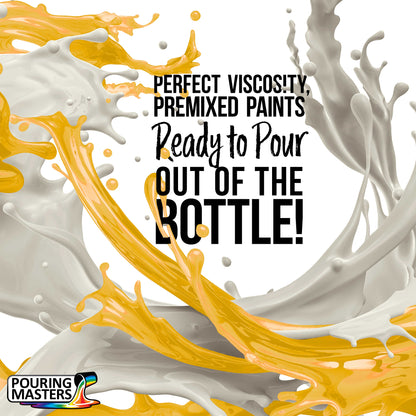 Pouring Masters Sunflower Iridescent Special Effects Acrylic Pouring Paint - Premium 8-Ounce Pre-Mixed Fluid Acrylic Paint - Fluid Art Supplies for Canvas, Wood, Paper, Tile & Rocks