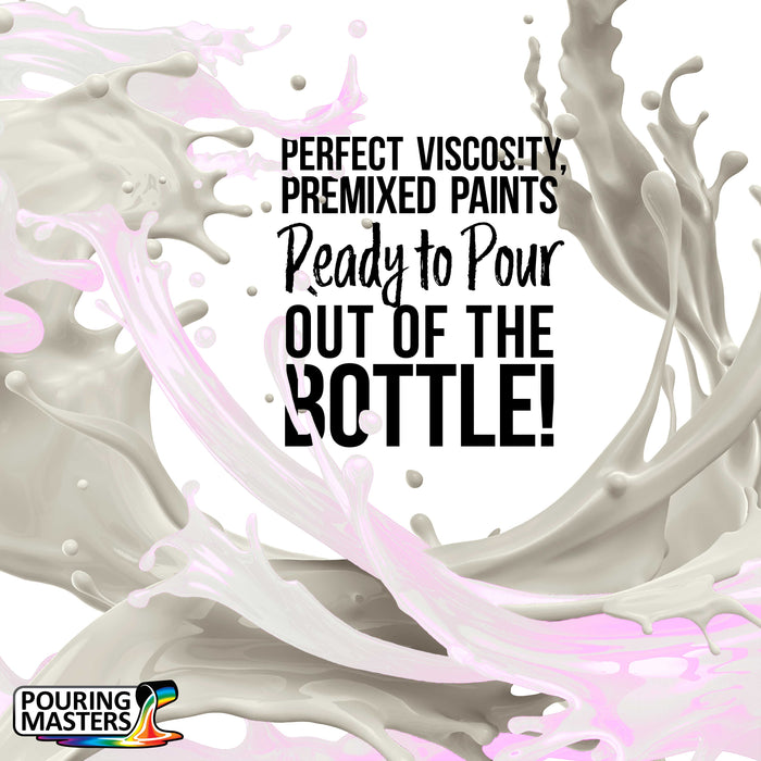 Pouring Masters Violet Interference Pearl Special Effects Acrylic Pouring Paint - Premium 32-Ounce Pre-Mixed Fluid Acrylic Paint - Fluid Art Supplies for Canvas, Wood, Paper, Tile & Rocks