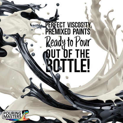 Pouring Masters Gunmetal Gray Metallic Pearl Ready to Pour Acrylic Pouring Paint - Premium 64-Ounce Pre-Mixed Fluid Acrylic Paint - Fluid Art Supplies for Canvas, Wood, Paper, Tile & Rocks
