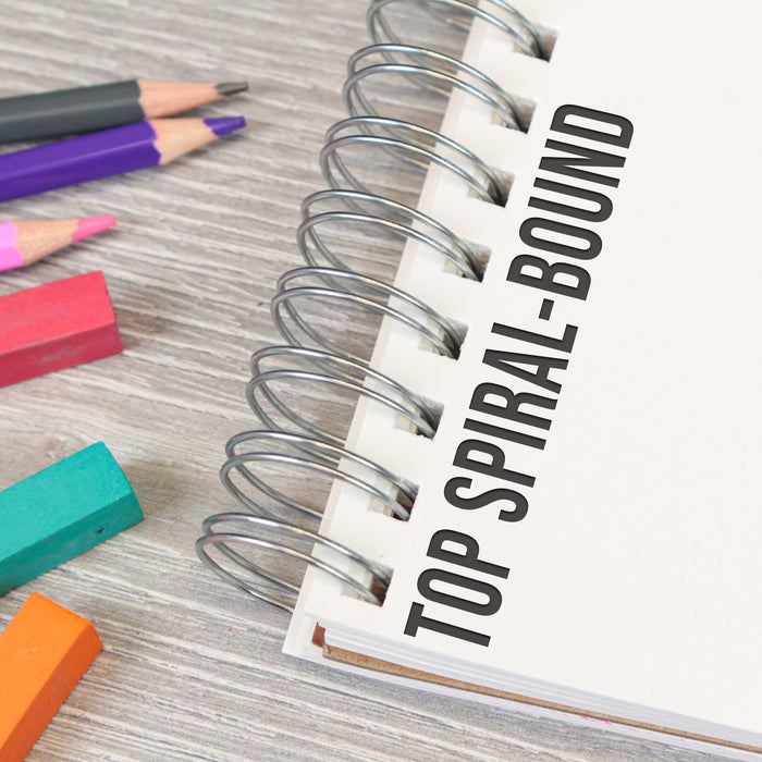 5.5"x8.5" Top Spiral Bound Sketch Book, 2 Pack, 100 Sheets Each, 60lb (100gsm), Acid-Free, Artist Sketchbook, Drawing Pad for Adults & Students