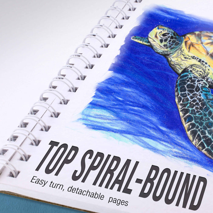 5.5"x8.5" Premium Heavy-Weight Paper Spiral Bound Sketch Book: 90 Pound (160gsm), 30-Sheet Drawing Pad (2 Pack)