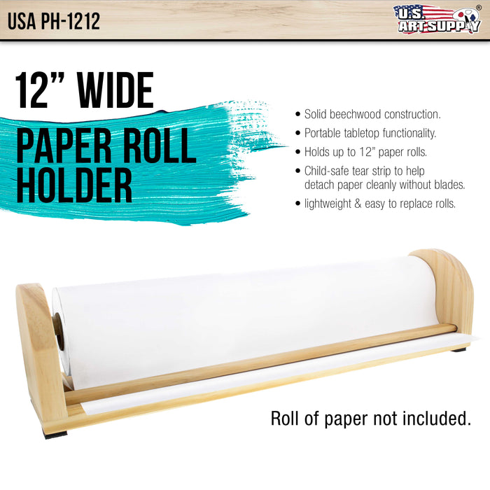 12 inch Wooden Tabletop Paper Holder & Dispenser